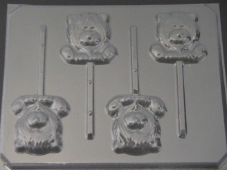 619 Lion Face Chocolate or Hard Candy Lollipop Mold